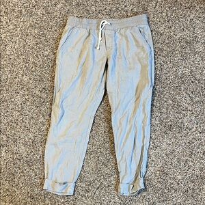 Athleta Bali Linen Ankle Pant size 6 - light grey